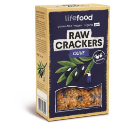 Крекери Lifefood Кусачки для нігтів LIFE CRACKERS Olive RAW BIO 90г