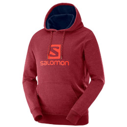 Pánská mikina Salomon Logo Hoodie M červená Biking Red