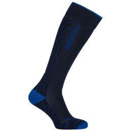 Жіночі шкарпетки Icebreaker W Mer Ski+ Medium OTC Mountain Contour чорний/синій Mnav/Lazu/Black