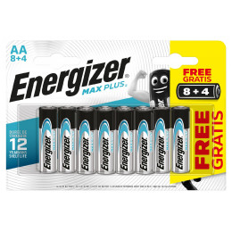 Акумулятор Energizer Max Plus AA/12 8+4 срібний