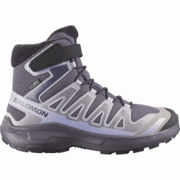 Дитяче взуття Salomon Xa Pro Winter Wp J Nine Iron-Gull-Cosmic Sky сірий Nine Iron / Gull / Cosmic Sky