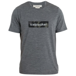 Чоловіча футболка Icebreaker M Merino 150 Tech Lite II SS Tee Natural Shades Logo сірий