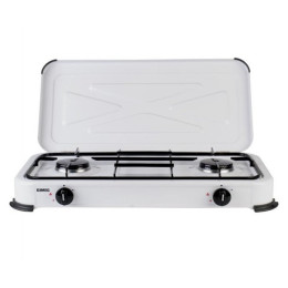 Кемпінгова плита Gimeg Dvouplotýnkový plynový vařič білий