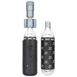 Насос Peaty´s Holeshot Co2 Pumpa + Bombičky 2 Ks - Road & Gravel сірий Slate