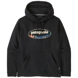 Чоловіча толстовка Patagonia Men's '95 Oval Logo Uprisal Hoody чорний Black: Kaleido