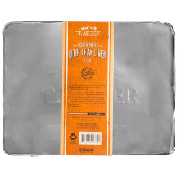 Аксесуар для гриля Traeger DRIP TRAY LINER 5 PACK - RANGER срібний