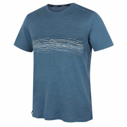 Чоловіча футболка MOOA Merino Lyolite Waves 150 Short синій blue