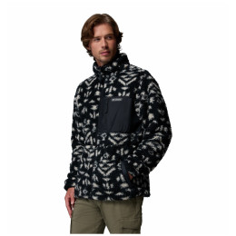 Чоловіча толстовка Columbia Winter Pass™ Reversible Fleece чорний Black Geostripe Tonal, Black