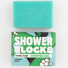 Гель для душу Shower Blocks Solid Shower Gel - Pepper Mint зелений