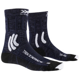 Жіночі шкарпетки X-Socks Trek X Merino темно-синій MIDNIGHT BLUE/ARCTIC WHITE