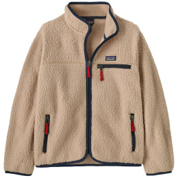 Дитяча толстовка Patagonia K's Retro Pile Jacket - Valley Khaki бежевий/синій Valley Khaki