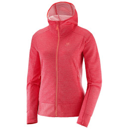 Dámská mikina Salomon Right Nice Mid Hoodie W červená Coral