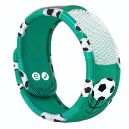 Репелент Para'Kito Дитячий браслет від комарів зелений Футбол