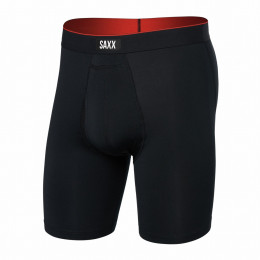 Боксерки Saxx Multi-Sport Mesh Long Boxer Brief Fly чорний Black