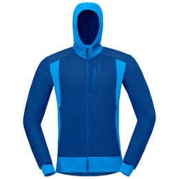 Чоловіча функціональна толстовка Norrona falketind Alpha120 Zip Hood синій Limoges