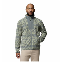 Чоловіча толстовка Columbia Sequoia Grove™ Ii Fz Printed Fleece сірий Safari Wizard Island Tonal