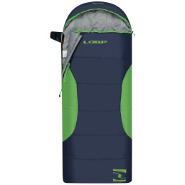 Дитячий спальний мішок Loap Ricco Kid синій/зелений