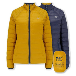 Жіноча пухова куртка Mac in a Sac Ladies Reversible Polar Jacket (Sack) синій/жовтий