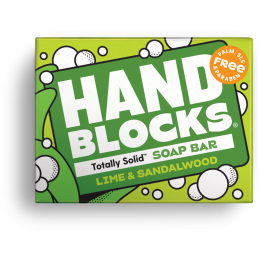 Дорожнє мило Shower Blocks Hand Soap - Lime & Sandawlwood жовтий