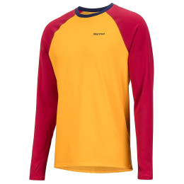 Чоловіча функціональна футболка Marmot Harrier LS Crew жовтий GoldenSun/SiennaRed