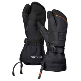 Чоловічі гірськолижні рукавички Ortovox Freeride 3 Finger Glove чорний BlackRaven