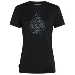 Жіноча футболка Icebreaker Women Merino 150 Tech Lite SS Tee Hike Path чорний Black