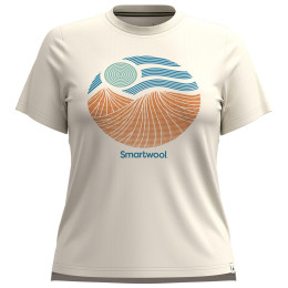 Жіноча футболка Smartwool Horizon View Short Sleeve Graphic Tee бежевий almond