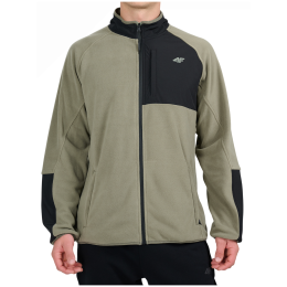 Чоловіча толстовка 4F Fleece M480 хакі/чорний Khaki