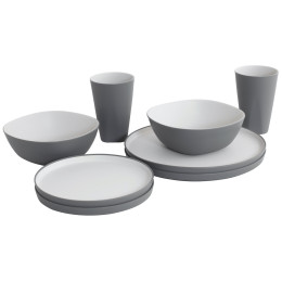 Набір посуду Outwell Gala 2 Person Dinner Set сірий Grey Mist