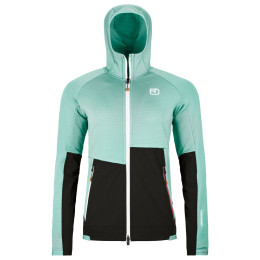 Жіноча куртка Ortovox Fleece Rib Hoody W блакитний aquatic ice