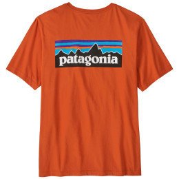Чоловіча футболка Patagonia P-6 Logo T-Shirt помаранчевий Coal Orange