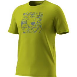 Чоловіча футболка Dynafit Graphic Co T-Shirt M золотий 2881 - golden lime/POWDER DAY