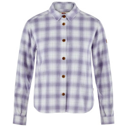 Жіноча сорочка Fjällräven Övik Boxy Flannel Shirt W білий/фіолетовий Eggshell-Lavender Mist