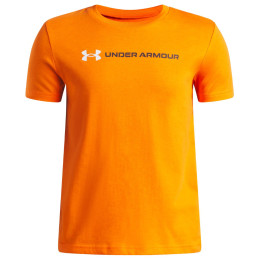 Дитяча функціональна футболка Under Armour UA B Logo Wordmark SS Outrageous Orange