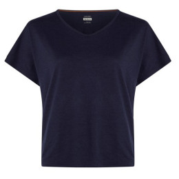 Жіноча функціональна футболка Icebreaker Women Mer 150 Lodge SS Tee темно-синій Midnight Navy