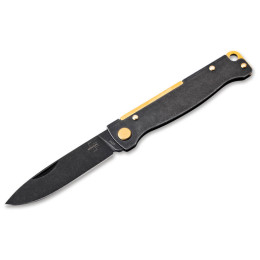 Складаний ніж Boker Atlas Black Stonewash Copper чорний
