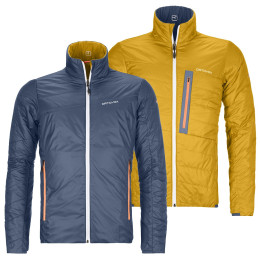 Чоловіча куртка Ortovox Swisswool Piz Boval Jacket M синій/жовтий NightBlue