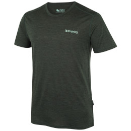 Чоловіча футболка Zulu Merino 160 Short 4C Comfy темно-зелений dark green melange