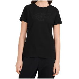 Жіноча футболка 4F Tshirt F3309 чорний Deep Black