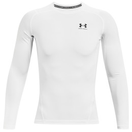 Чоловіча функціональна футболка Under Armour HG Armour Comp LS білий White/Black