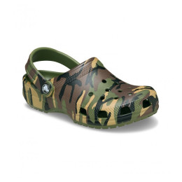 Шльопанці дитячі Crocs Classic Camouflage Clog Army Green/Multi зелений Army Green/Multi