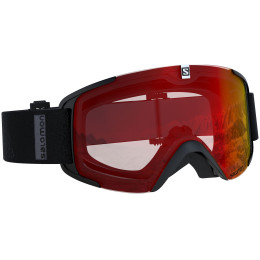Лижна маска Salomon Xview Black Mid Red