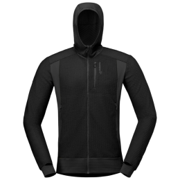 Чоловіча функціональна толстовка Norrona falketind Alpha120 Zip Hood чорний Caviar Black