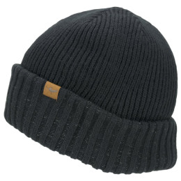 Водонепроникна шапка SealSkinz WP Cold Wthr Roll Cuff Beanie чорний Black