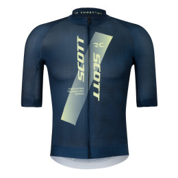Чоловіча велофутболка Scott Jersey M's RC Pro темно-синій dark blue/acid yello