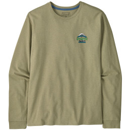 Чоловіча футболка Patagonia Long-Sleeved Great Waves Responsibili-Tee зелений Gumtree Green