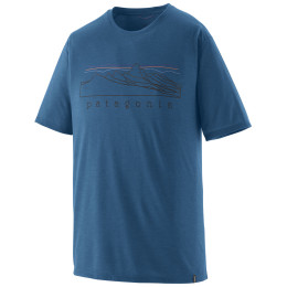 Чоловіча футболка Patagonia Men's Capilene Cool Trail Shirt - Stratapeaks синій Aquatic Blue