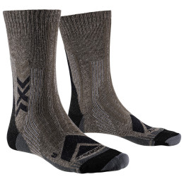 Шкарпетки X-Socks Hike Perform Merino Crew чорний/коричневий BLACK/CHARCOAL