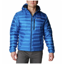 Чоловіча зимова куртка Columbia Pebble Peak™ Down Hooded Jacket синій Bright Indigo