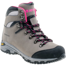 Dámské boty Hi-Tec Sajama mid wp wo´s šedá GREY/LIGHT FUCHSIA/BLACK